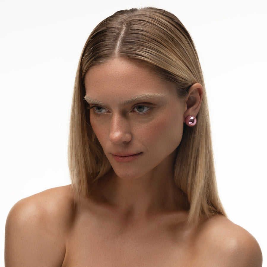 Chroma Plüsch pink earrings