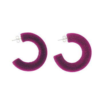 Plüsch hoop earrings Sample 3