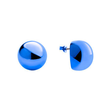 Chroma Plüsch blue earrings