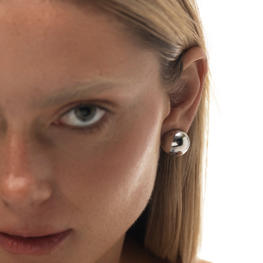 Chroma Plüsch silver earrings