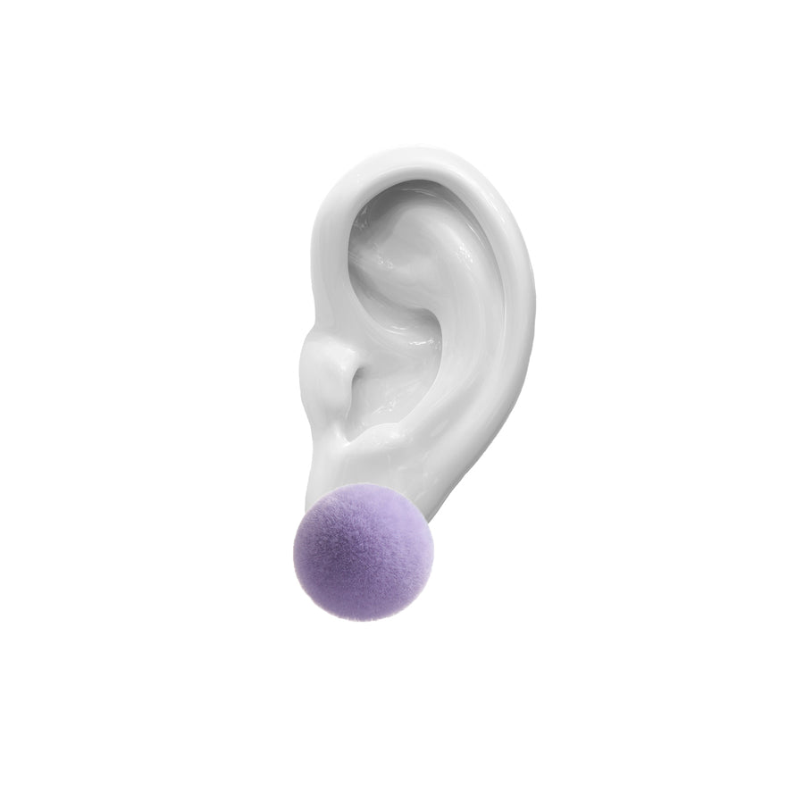 Plüsch Earrings Lilac