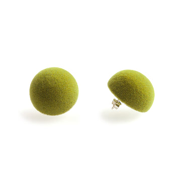 Plüsch Earrings Olive